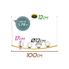 PENDENTE OSCAR DOURADO E BRANCO (C)12CM (L)100CM (A)17CM 4XG9 100W - HP002