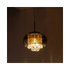 PENDENTE / PLAFON SOHO CROMADO E TRANSPARENTE (D)22CM (A)12CM 1XG9 25W - PD007CR