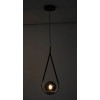 PENDENTE PINGO PRETO E FUME (D)18CM (A)30CM 1XG9 25W - TR001B