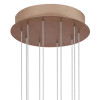 PENDENTE PALITO DOURADO (C)90CM (L)90CM (A)23CM 10X7,2W 2700K 3600LM - CD014