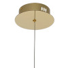 PENDENTE ONDA DOURADO E TRANSPARENTE 1X2.5W 3000K 125LM - OC008S