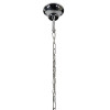 PENDENTE NUT CROMADO E TRANSPARENTE (D)23CM (A)28CM 2XG9 80W - HU2173