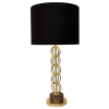 BASE PARA ABAJUR VENETO DOURADO E MARROM (D)18CM (A)57.5CM 1XE27 40W - MI005