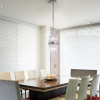 PENDENTE SANSA DOURADO E TRANSPARENTE (D)20.5CM (A)55CM 2XE14 80W - MR007