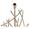 BASE PARA ABAJUR VENETO DOURADO (C)23CM (L)13CM (A)55CM 1XE27 40W - MI002