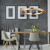 PENDENTE ORBIT CROMADO E TRANSPARENTE (D)62CM (A)3.5CM 1X30W 3000K 1650LM - ID009C