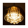 PENDENTE / PLAFON SOHO CROMADO E TRANSPARENTE (D)22CM (A)12CM 1XG9 25W - PD007CR