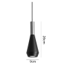PENDENTE PITUCO DOURADO E PRETO E PRETO (D)9CM (A)26CM 1XGU10 10W - ML016GB