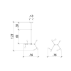 PENDENTE LEBLON PRETO (D)75CM (A)123CM 7XE27 280W - RM002B