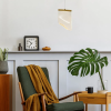 PENDENTE ONDA DOURADO E TRANSPARENTE 1X2.5W 3000K 125LM - OC008S