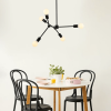 PENDENTE LEBLON PRETO (D)60CM (A)118CM 5XE27 200W - RM001B