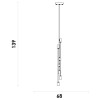 PENDENTE IPANEMA DOURADO (D)68CM (A)139CM 6XE27 240W - RM004G
