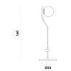 COLUNA VIVA DOURADO E BRANCO (D)25CM (A)160CM 1XE27 BOLINHA 5W - SQ008