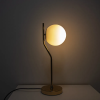 ABAJUR VIVA DOURADO E BRANCO (D)17CM (A)49CM 1XE27 BOLINHA 5W - SQ007