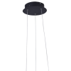 PENDENTE FLUIRE PRETO (C)58CM (L)55CM (A)24CM 1X30W 3000K 1500LM - SB001B