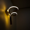 ARANDELA FLUIRE DOURADO (C)20CM (L)30CM (A)40CM 1X12W 3000K 720LM