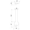 PENDENTE NERO DOURADO E BRANCO (C)60CM (L)30CM (A)69CM 5XG9 50W - MM002G
