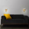 ARANDELA FLUIRE DOURADO (C)20CM (L)30CM (A)40CM 1X12W 3000K 720LM