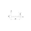 PENDENTE PETIT POA CROMO NEGRO E BRANCO (C)98CM (L)15CM (A)28CM 5XE27 BOLIN - SQ002B