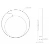 SOL ARANDELA Ø32CM (220V-12W) 1200L 3000K – BRANCO